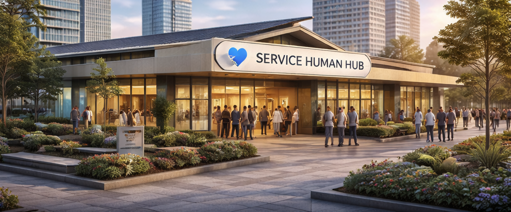 Service Human HUB concept rendering 01